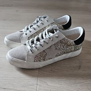 Vintage Havana Silver Glitter Sneakers